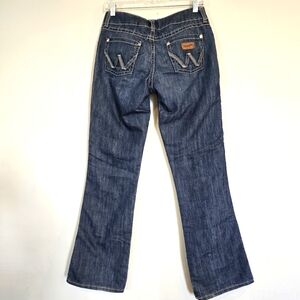 Wrangler Premium Patch Jeans Women's Size 3/4 X 32 Cowgirl Western Riding.D125‎
